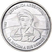 Argentina, 2 Pesos, 2007, Kremnica, Copper-nickel, MS(63), KM:144.1