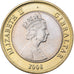 Gibraltar, Elizabeth II, 2 Pounds, 2008, Bi-Metallic, UNZ, KM:1092