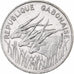 Gabon, 100 Francs, 1977, Paris, Nickel, EF(40-45), KM:13