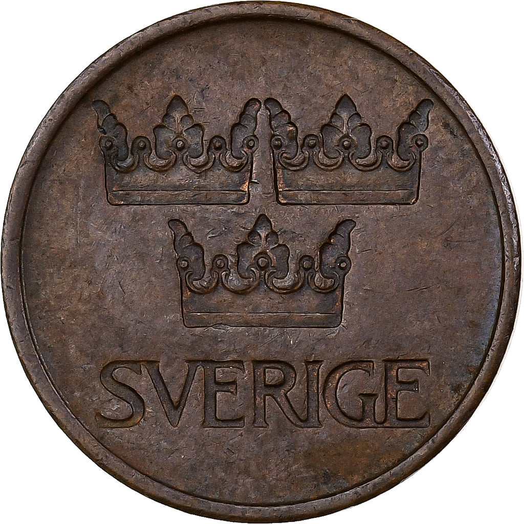 Suède, Gustaf VI, 5 Öre, 1972, Bronze, TTB, KM:845