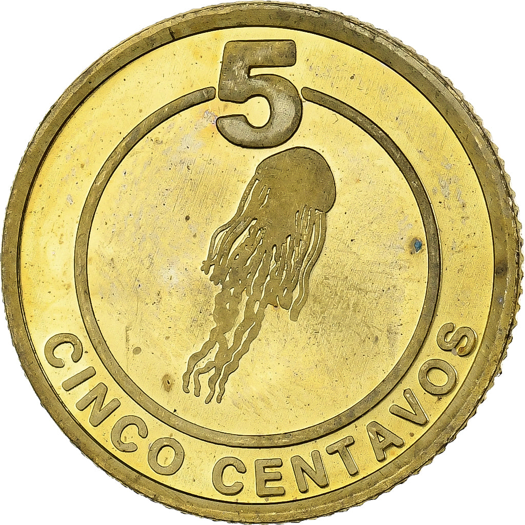 CABINDA, 5 Centavos, 2008, Brass plated steel, MS(63), KM:16