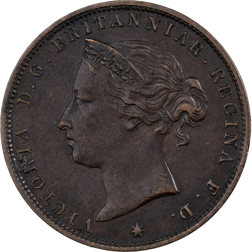 Jersey, Victoria, 1/24 Shilling, 1888, Bronze, EF(40-45), KM:7