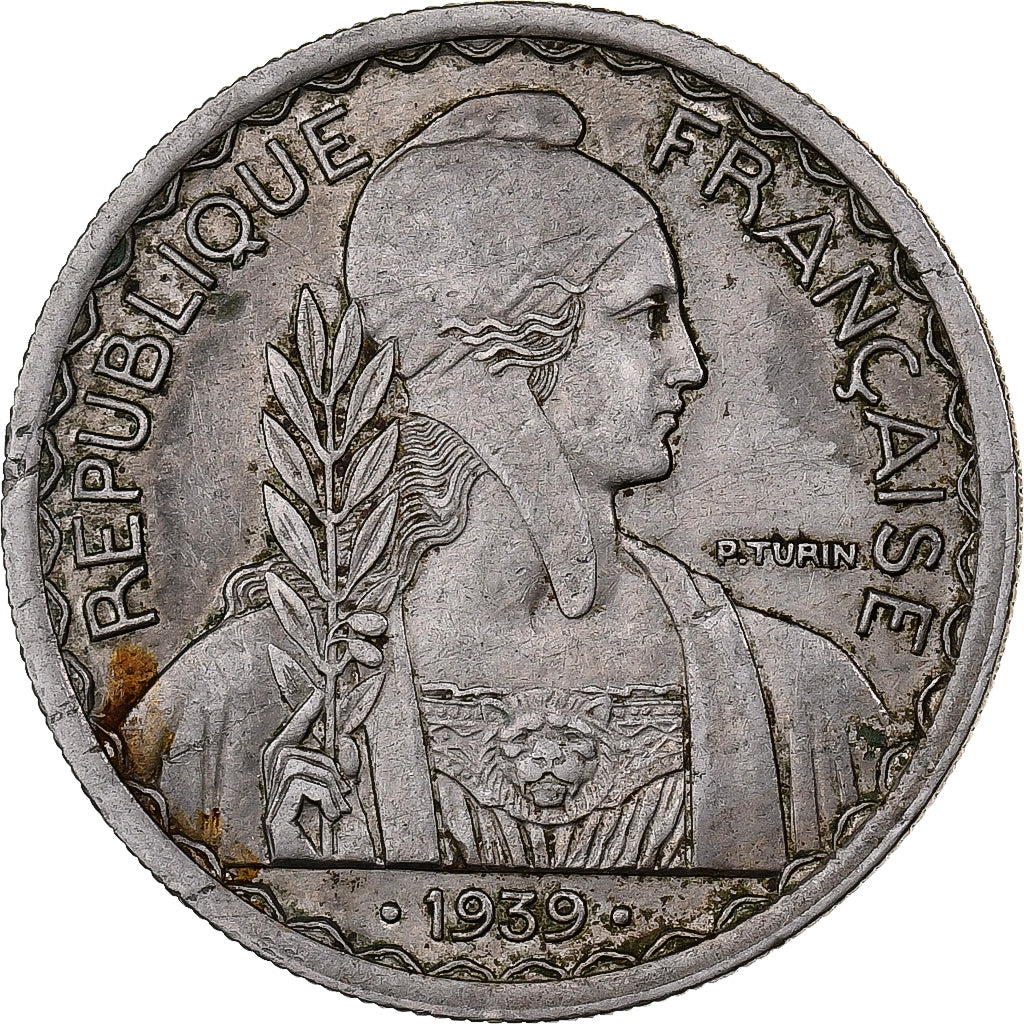 Indochina Francesa, 20 Cents, 1939, Paris, Cobre-níquel, EF(40-45), KM:23a.1