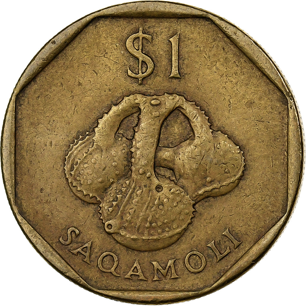 Fiji, Elizabeth II, Dollar, 1995, Aluminum-Bronze, EF(40-45), KM:73