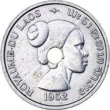 Lao, Sisavang Vong, 10 Cents, 1952, Paris, Aluminum, AU(55-58), KM:4