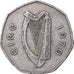 IRELAND REPUBLIC, 50 Pence, 1970, Copper-nickel, EF(40-45), KM:24