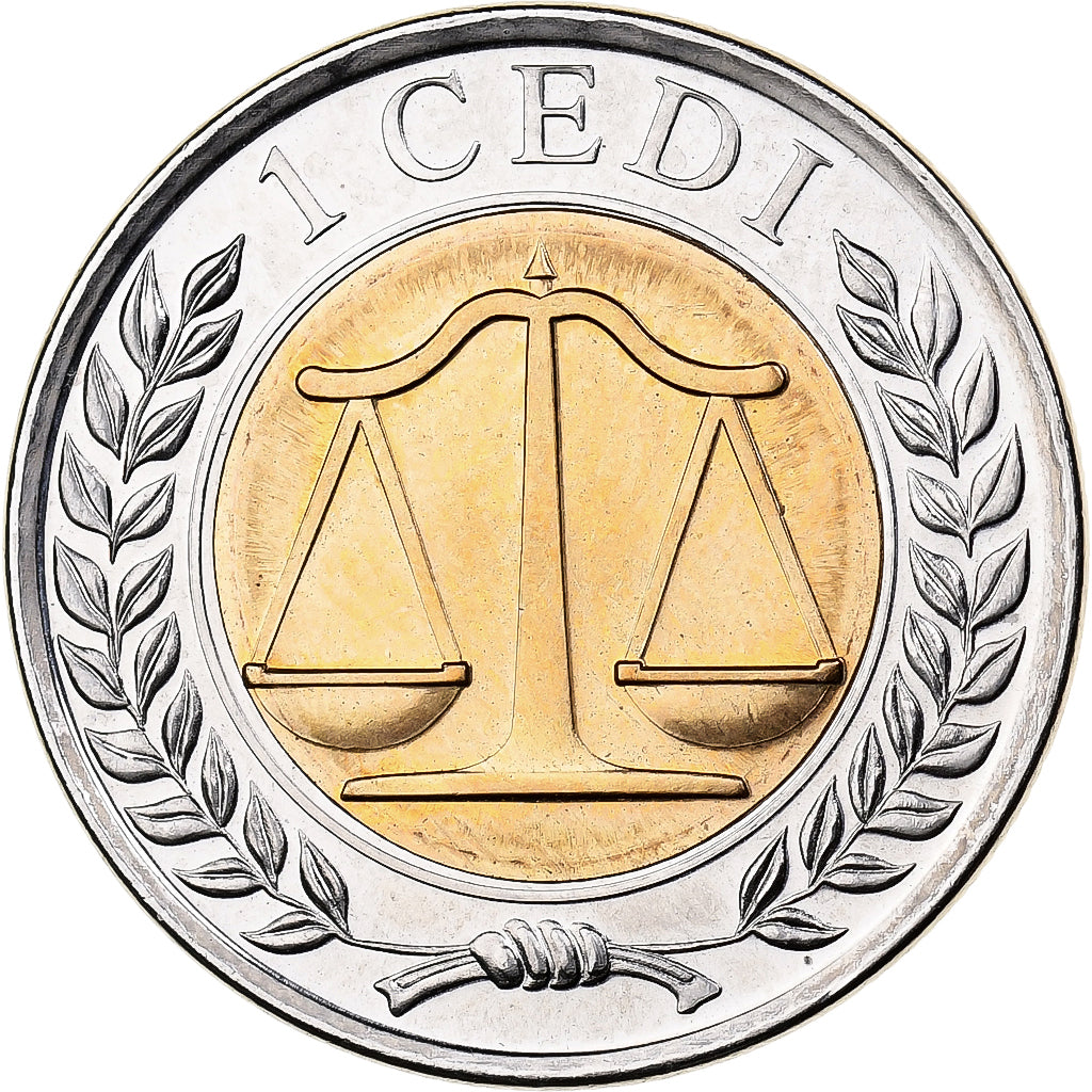 Ghana, Cedi, 2007, Bi-metallico, SPL, KM:42