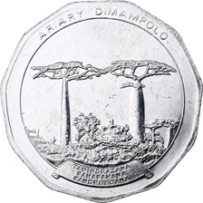 Madagáscar, 50 Ariary, 2005, Royal Canadian Mint, Aço Inoxidável, MS(63)