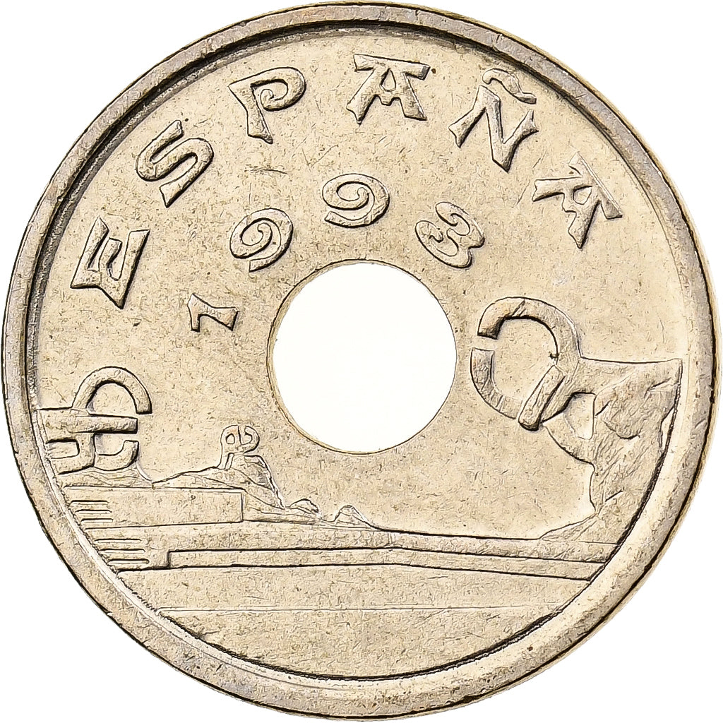 Spanien, Juan Carlos I, 25 Pesetas, 1993, Madrid, Aluminum-Bronze, SS+, KM:920