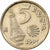 Spagna, Juan Carlos I, 5 Pesetas, 1993, Madrid, Alluminio-bronzo, BB+, KM:919
