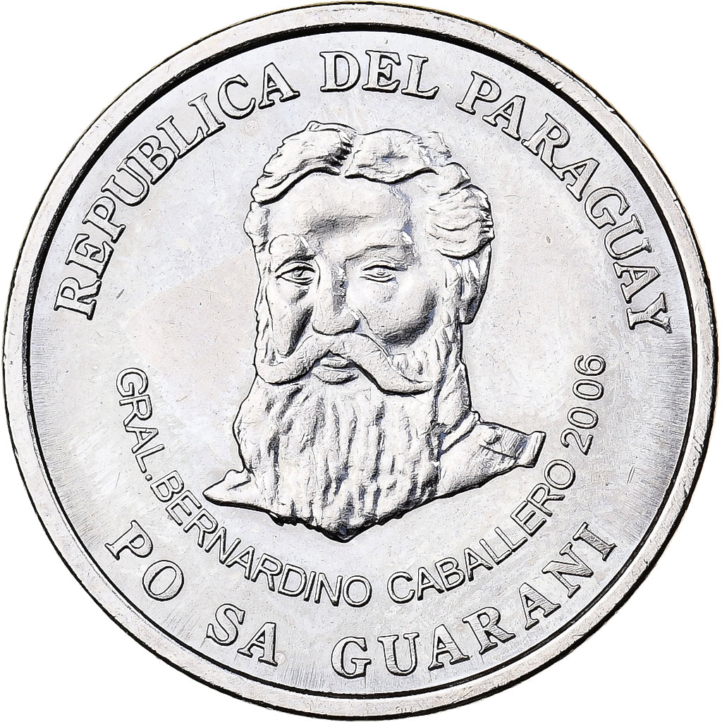 Paraguay, 500 Guaranies, 2006, Nickel-Steel, FDC, KM:195a