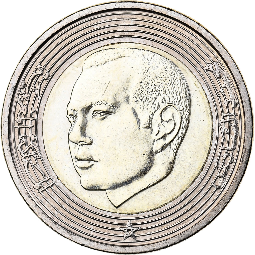 Maroc, Mohammed VI, 5 Dirhams, 2002/AH1423, Bimétallique, FDC, KM:109