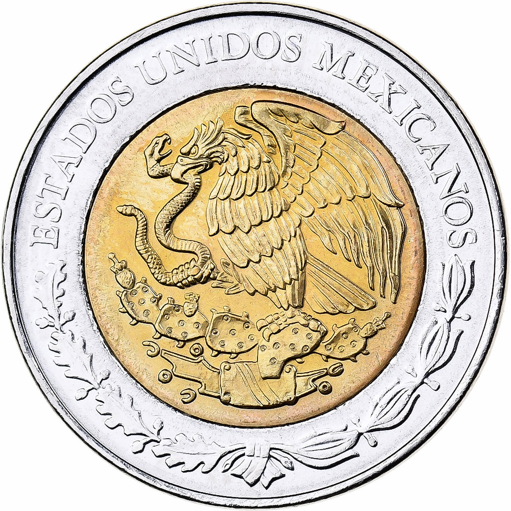 Mexico, 5 Pesos, 2008, Mexico City, Bi-Metallic, MS(63), KM:900.1