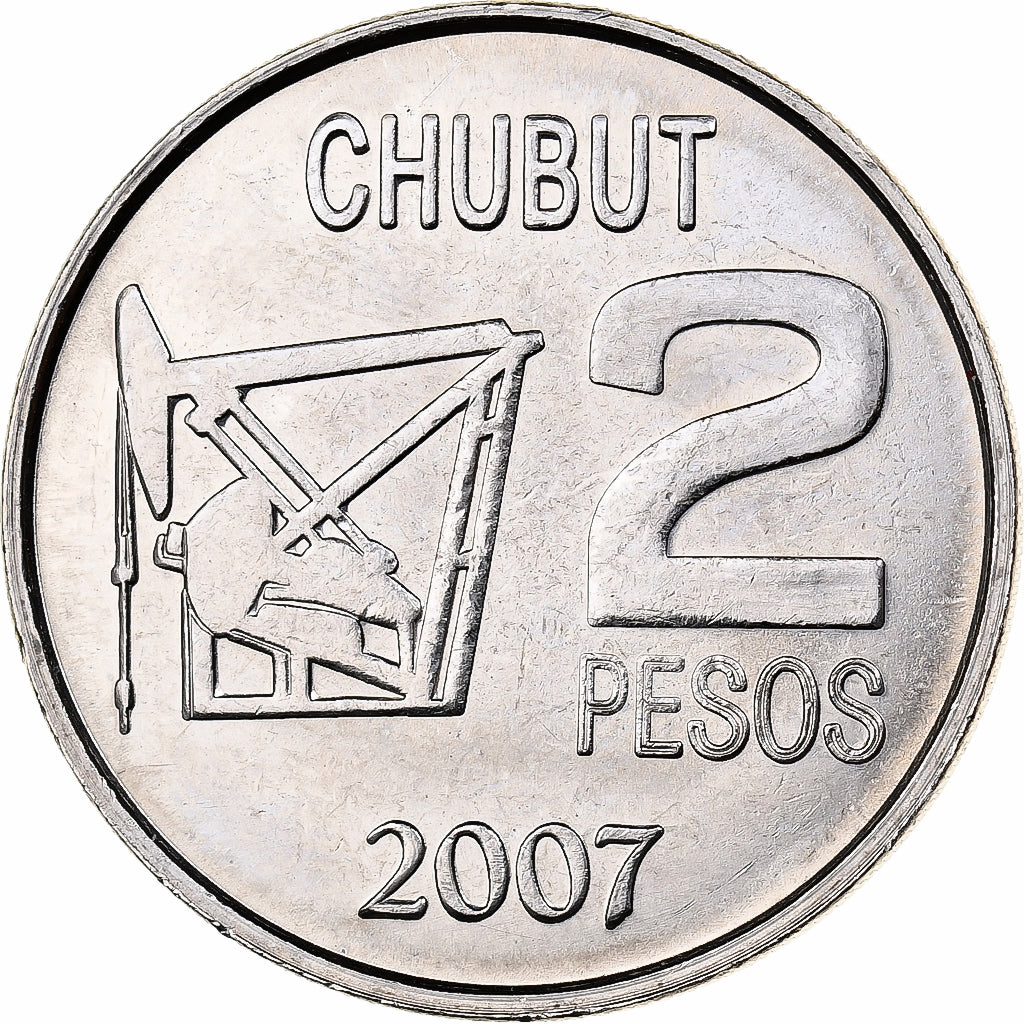 Argentine, 2 Pesos, 2007, Cupro-nickel, SPL, KM:145