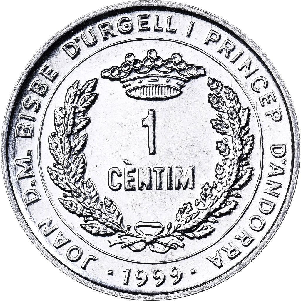 Andorra, Centim, 1999, Aluminum, MS(65-70), KM:171