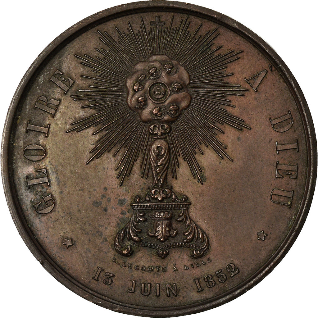 France, Medal, Rétablissement des Processions à Lille, Religions & beliefs
