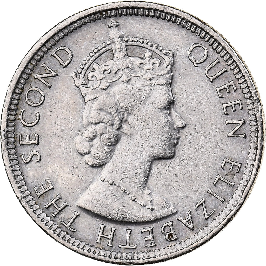 Mauritius, Elizabeth II, 1/4 Rupee, 1975, Rame-nichel, SPL-, KM:36
