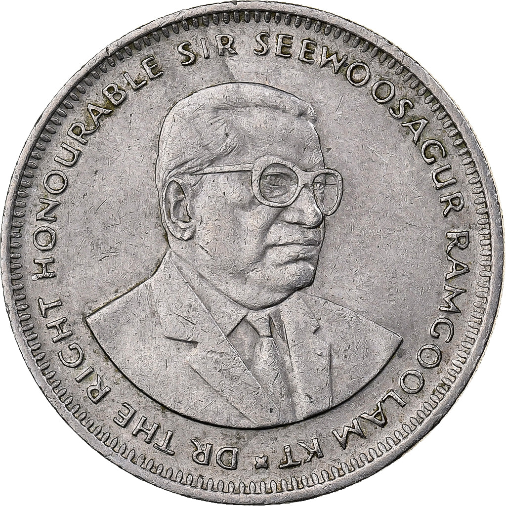 Mauritius, Rupee, 1987, Rame-nichel, BB, KM:55