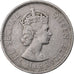 Mauritius, Elizabeth II, Rupee, 1956, Rame-nichel, BB, KM:35.1