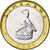 Zimbabwe, 5 Dollars, 2001, Harare, Bi-Metallic, MS(65-70), KM:13