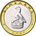Zimbabwe, 5 Dollars, 2001, Harare, Bi-Metallic, MS(65-70), KM:13