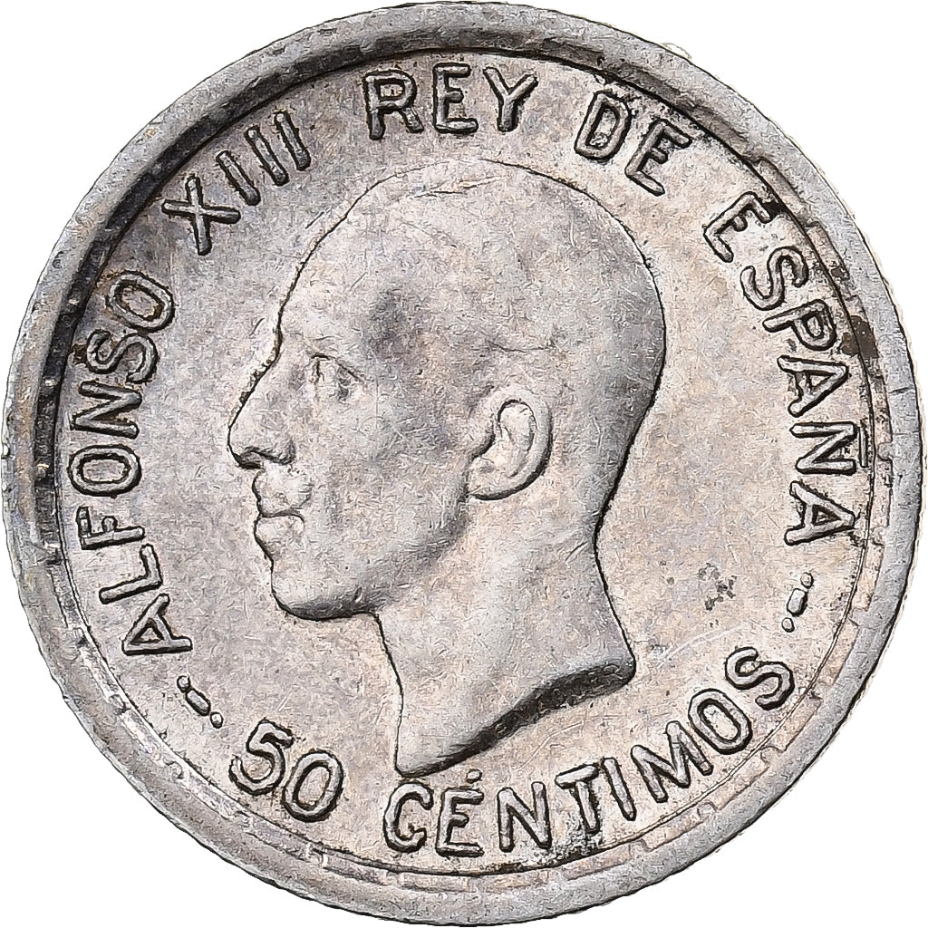Spain, Alfonso XIII, 50 Centimos, 1926, Madrid, Silver, AU(55-58), KM:741