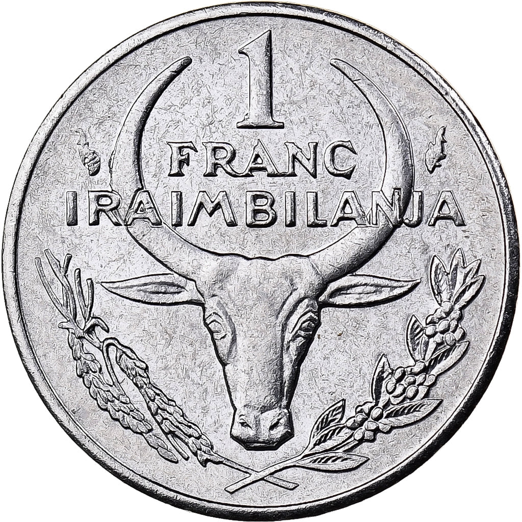 Madagascar, Franc, 1993, Paris, Acier inoxydable, SUP, KM:8