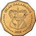 GALAPAGOS ISLANDS, Dolar, 2008, Brass, MS63, KM:6