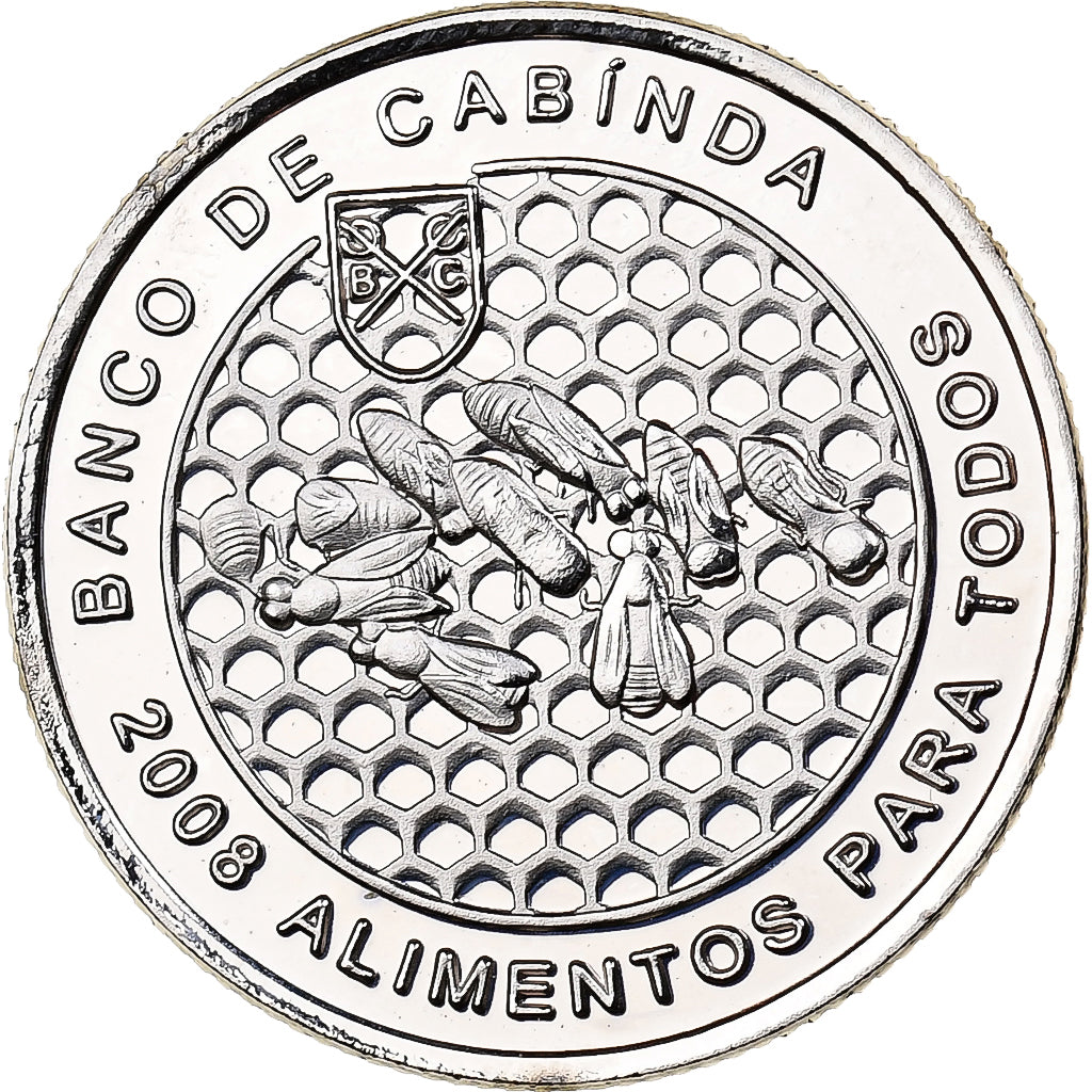 CABINDA, 50 Centavos, 2008, Nickel Clad Steel, MS(63), KM:19