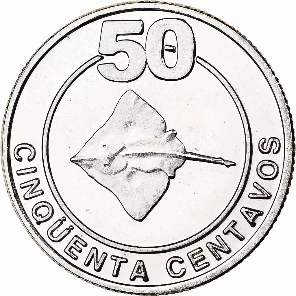 CABINDA, 50 Centavos, 2008, Nickel Clad Steel, MS(63), KM:19