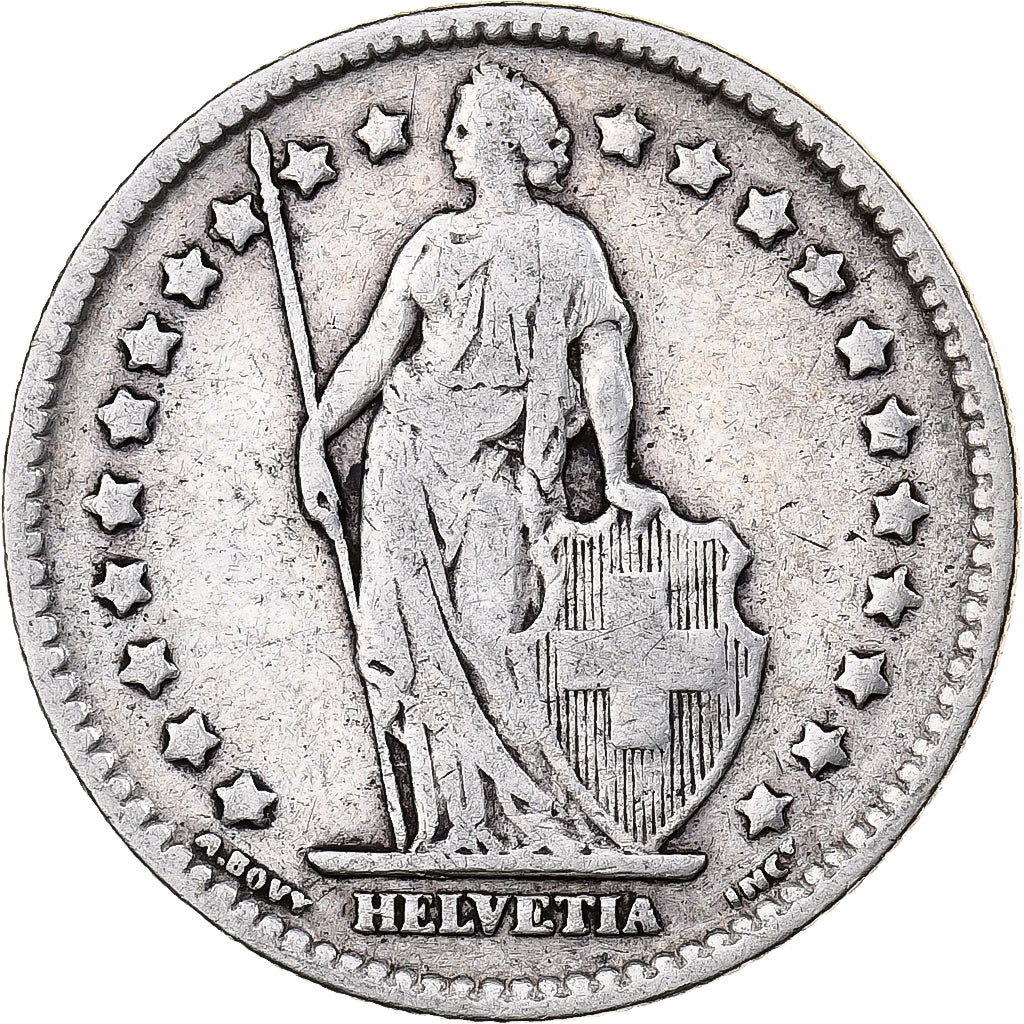 Switzerland, Franc, 1910, Bern, Silver, VF(30-35), KM:24