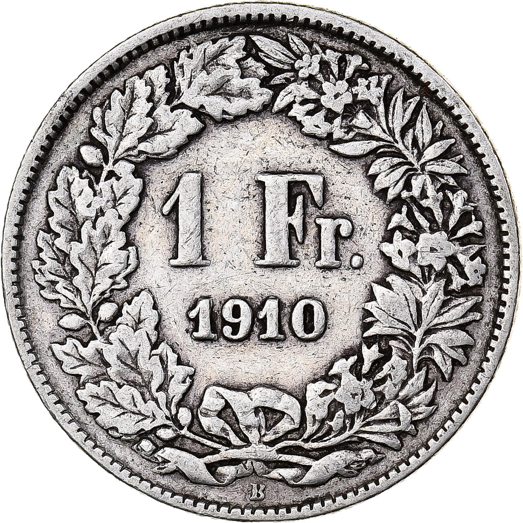 Switzerland, Franc, 1910, Bern, Silver, VF(30-35), KM:24