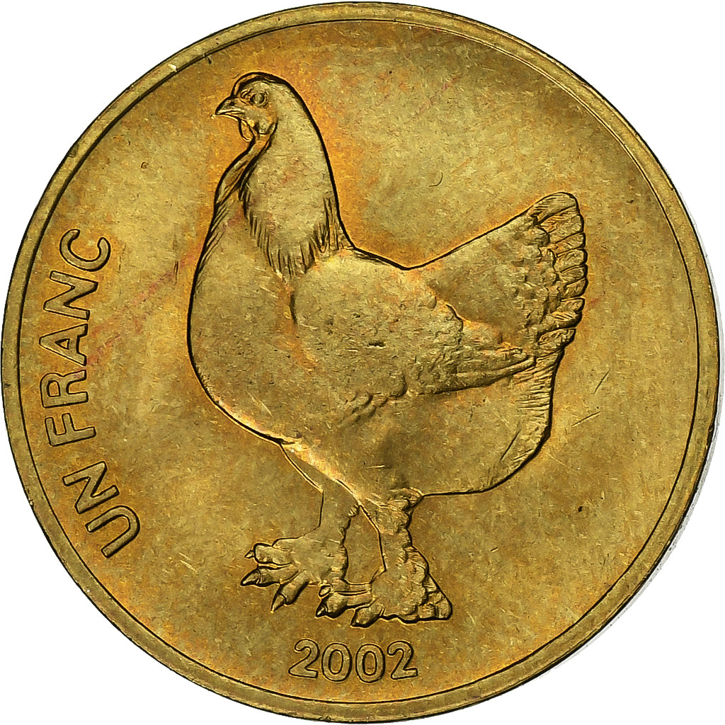 CONGO, REPUBBLICA DEMOCRATICA DEL, Franc, 2002, Ottone, FDC, KM:82