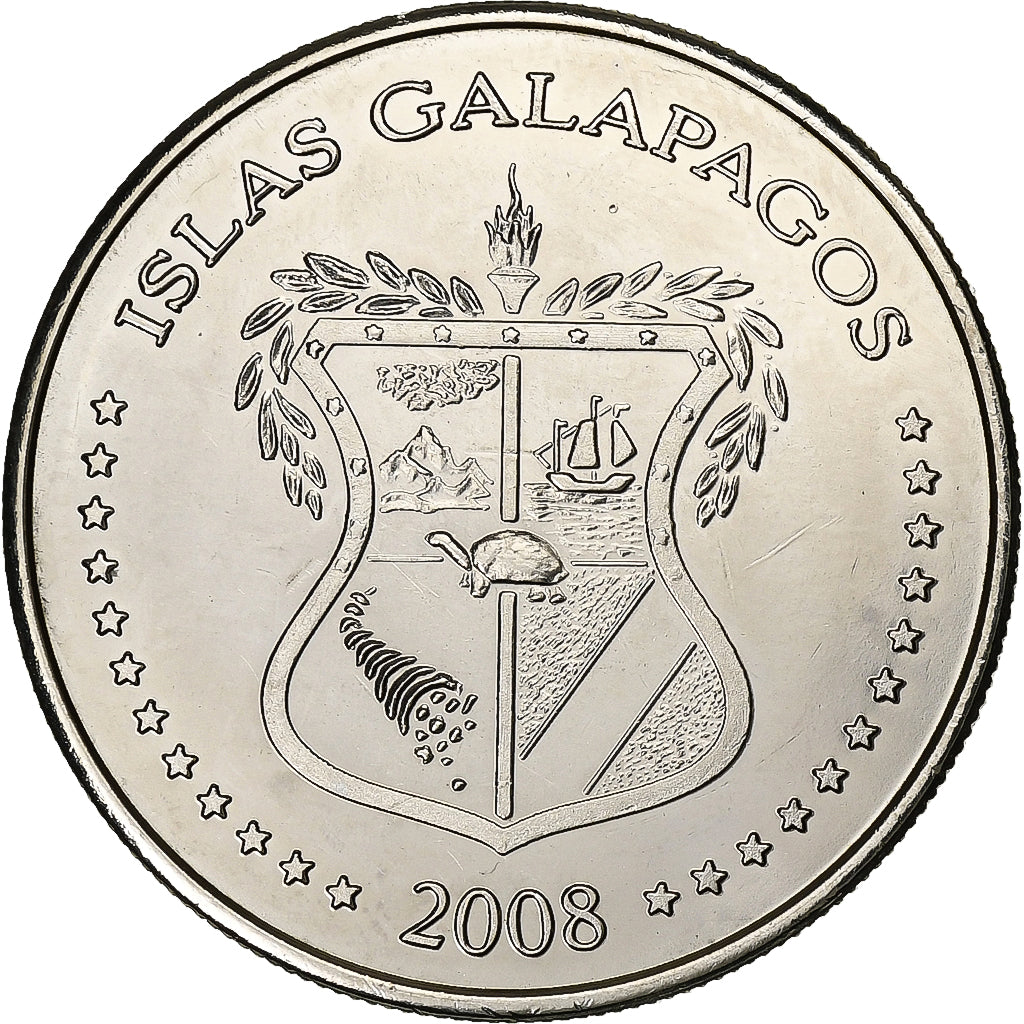 GALAPAGOS ISLANDS, 50 Centavos, 2008, Kupfer-Nickel, UNZ, KM:5