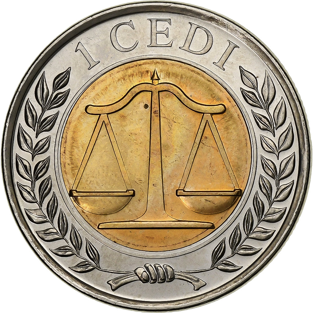 Ghana, Cedi, 2007, Bimetálico, SC, KM:42