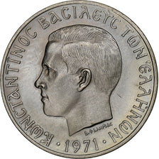 Grecia, Constantine II, 10 Drachmai, 1971, Rame-nichel, SPL, KM:101