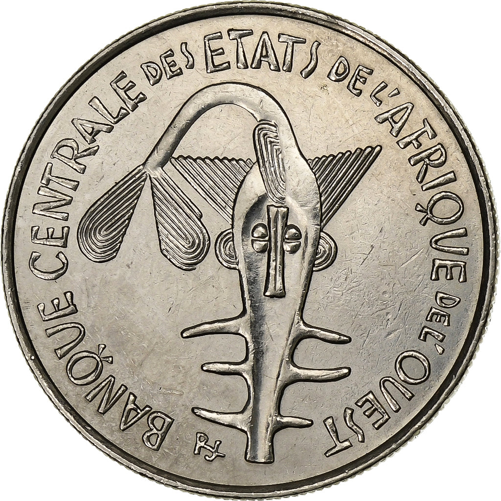 West African States, 100 Francs, 1975, Pessac, Nickel, MS(60-62), KM:4