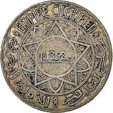 Morocco, Mohammed V, 5 Francs, 1352, Paris, Silver, EF(40-45), KM:37