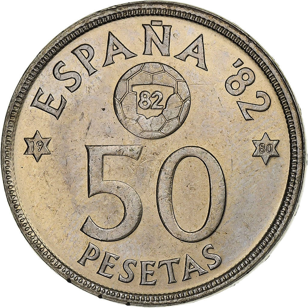 Espagne, Juan Carlos I, 50 Pesetas, 1980, Madrid, Cupro-nickel, FDC, KM:819