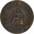 Indocia Francese, Cent, 1889, Paris, Bronzo, BB, KM:1