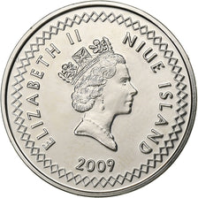 Niue, Elizabeth II, 20 Cents, 2009, New Zealand, Nickel Plated Bronze, SPL