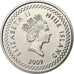 Niue, Elizabeth II, 20 Cents, 2009, New Zealand, Nickel Plated Bronze, SPL