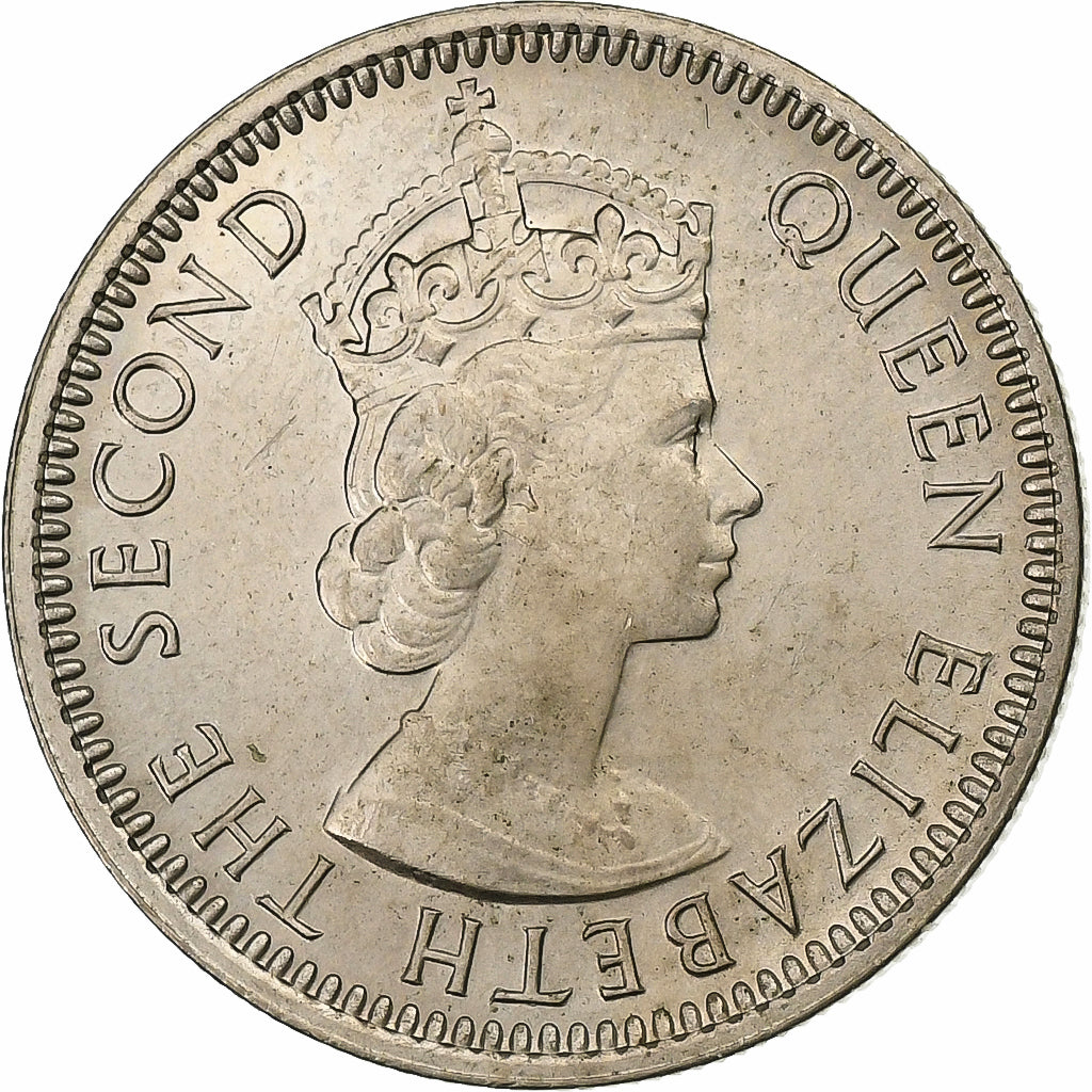 MALAYA & BRITS BORNEO, 10 Cents, 1961, Cupro-nikkel, UNC-, KM:2