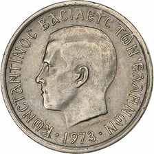 Greece, Constantine II, Drachma, 1973, Copper-nickel, EF(40-45), KM:98