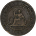 French Indo-China, Cent, 1892, Paris, Bronze, VF(30-35), KM:1