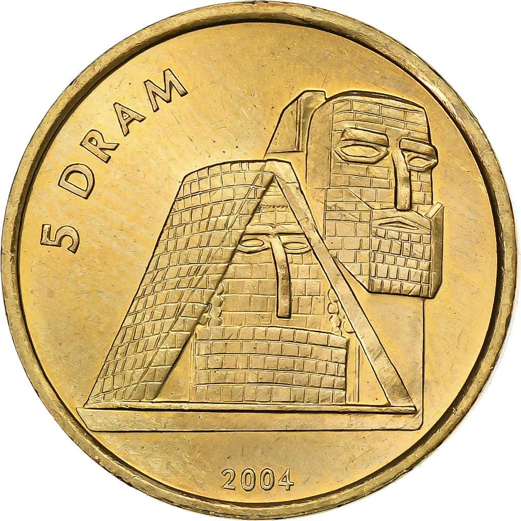 Nagorno Karabakh, 5 Drams, 2004, Ottone, SPL, KM:12