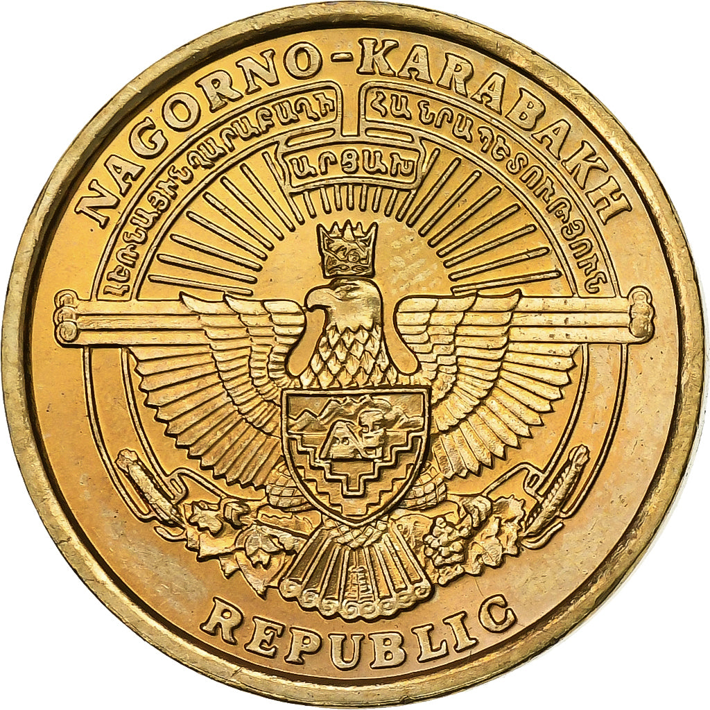 Nagorno Karabakh, 5 Drams, 2004, Ottone, SPL, KM:12