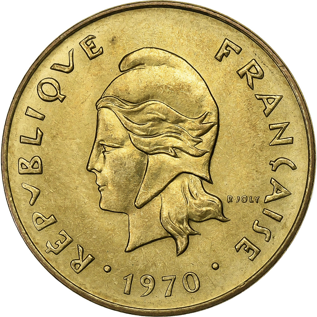 Nieuwe Hebriden, 5 Francs, 1970, Paris, Nickel-brass, FDC, KM:6.1