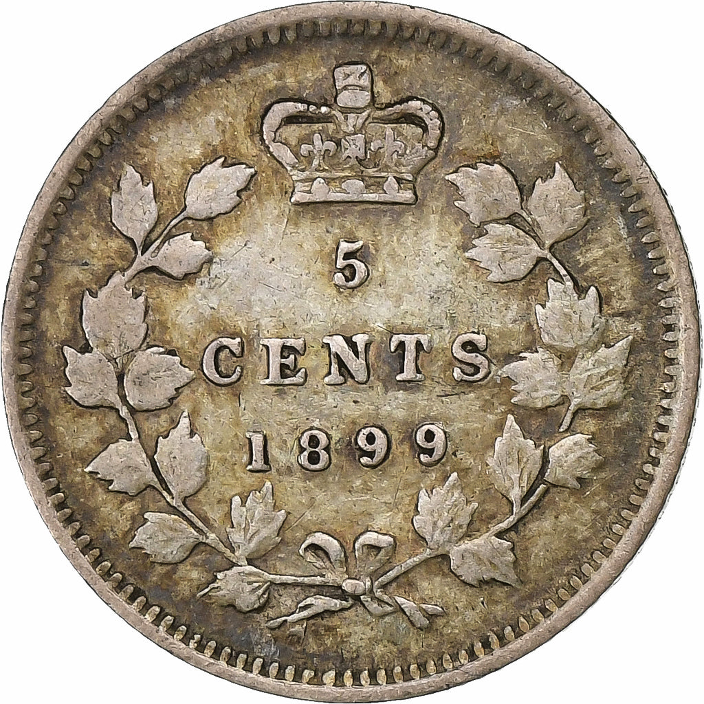 Kanada, Victoria, 5 Cents, 1899, Silber, SS, KM:2