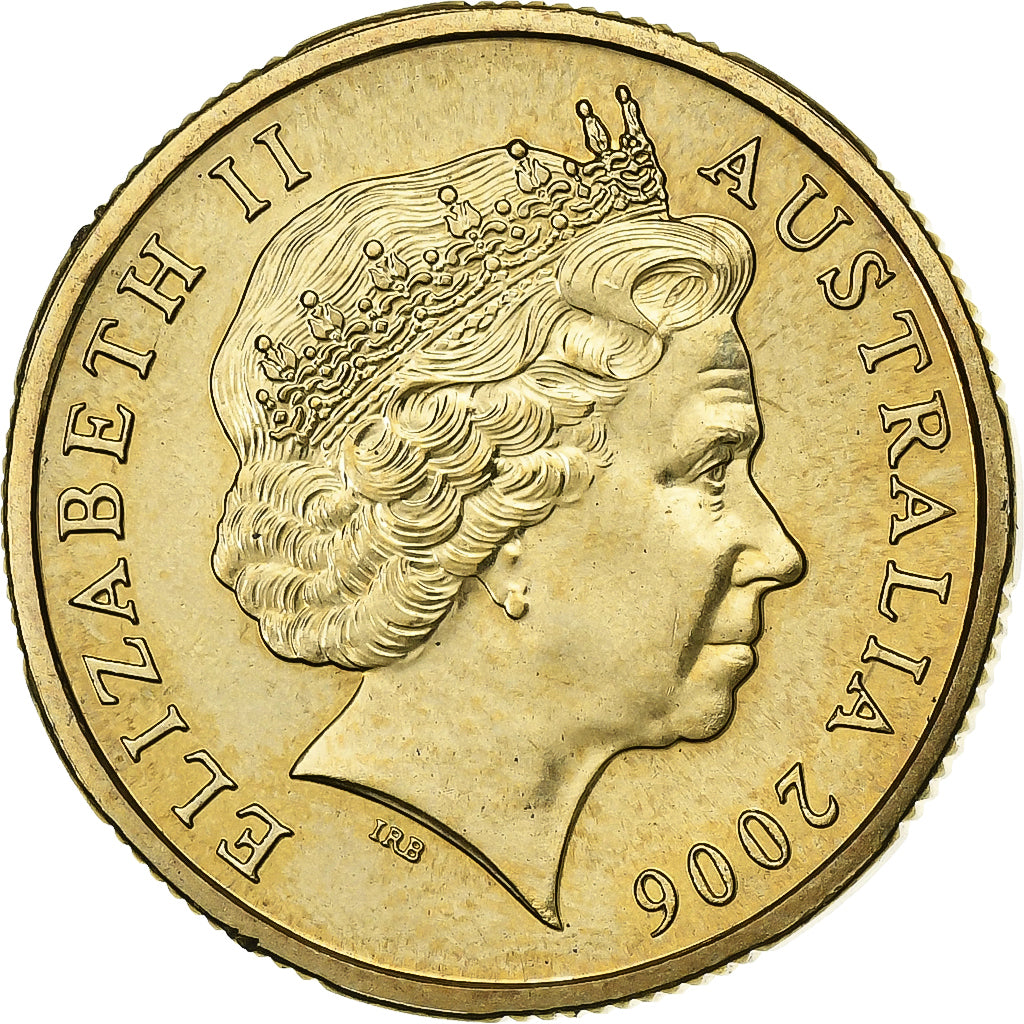 Australia, Elizabeth II, Dollar, 2006, Royal Australian Mint, Aluminio - bronce